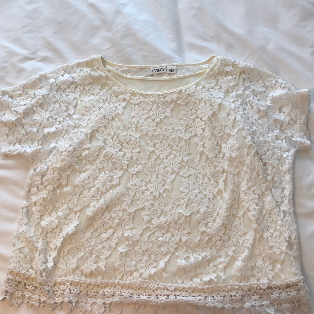 lacy flower top